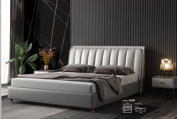 Designer Bett Schlafzimmer Betten Textil Leder Hotel Luxus Polster XXL