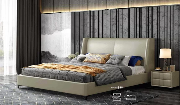 Italienische Stil Möbel Holz Bett Ehe Betten Design Polster Schlafzimmer 180x200