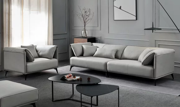 Wohnzimmer Sofas Couches Polsterung 4 Sitzer Grau Design Xxl Big Sofa
