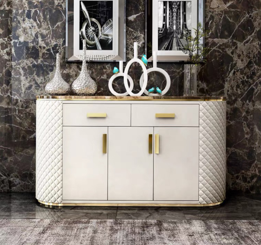 Luxus Sideboard Kommode Schrank Sideboards 3 Türen mit 2 Schubladen