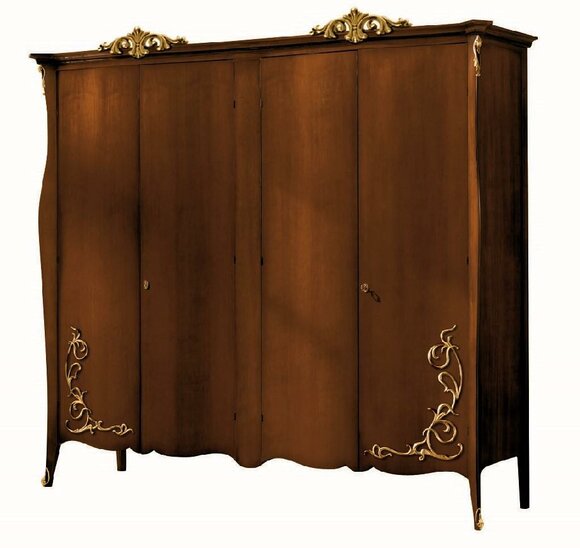 Kleiderschrank Holzschrank Schrank Massive Schlafzimmer Möbel Italien Echtholz