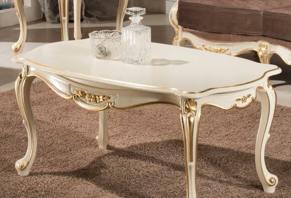 Couch Tisch Kaffee Tische Wohnzimmer Massiv Beistell Luxus Couchtisch Design