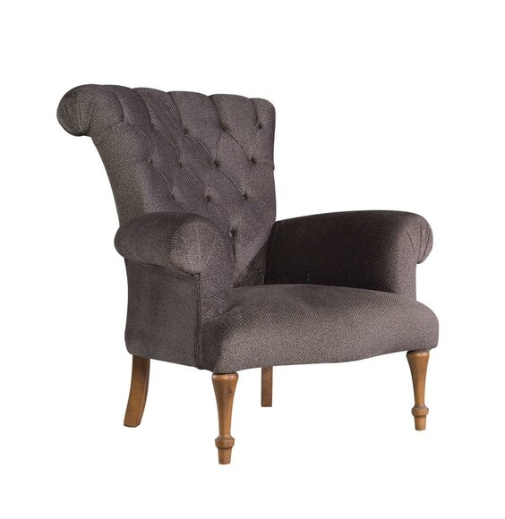 Chesterfield Couch Sofa Relax Stoff Lounge Luxus Polster Sessel Design Braun