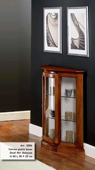 Vitrinen Glas Schrank Braun Vitrine Wohnzimmer Holz Anrichte Luxus