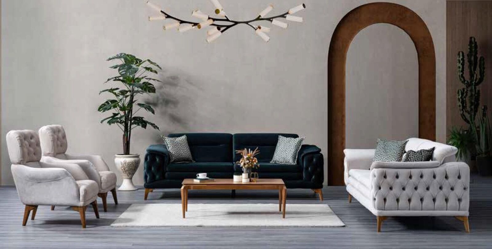Wohnzimmer Sofa Luxus Couch Textilmöbel Polstersofas Neu Holzgestell