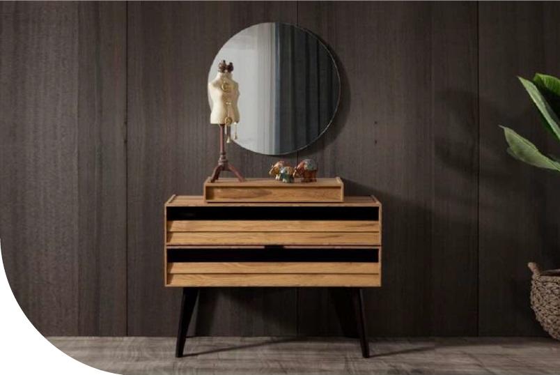 Designer Luxus Echtholz Kommode Braune Aufbewahrungskommode Modern Neu