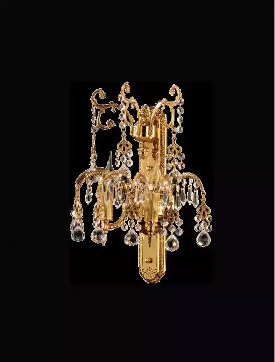 Goldene Wandlampe Wand Leuchten Wohnzimmer Lampen Luxus Wandleuchte