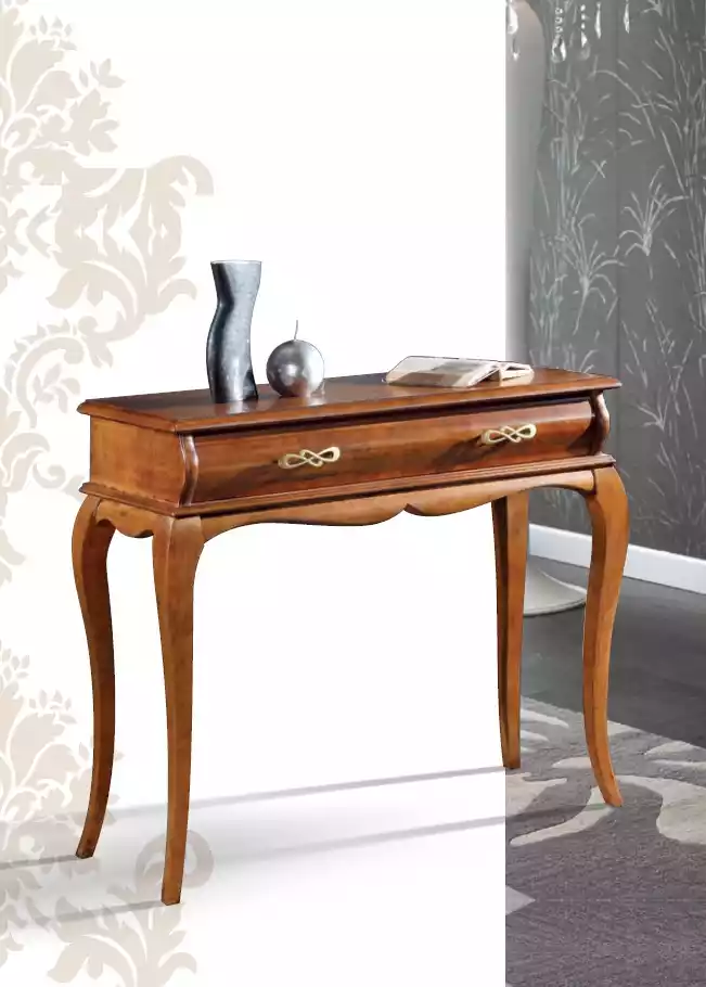 Klassischer Konsolentisch Holzmöbel Luxus Ablagetisch Schlafzimmer