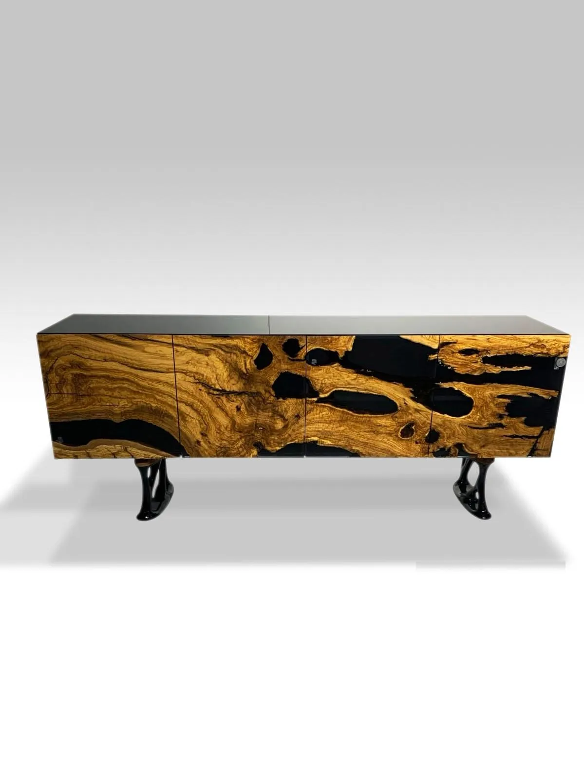 Sideboard Kommode Epoxidharz Braun Wohnzimmer Holz Kommoden Anrichte