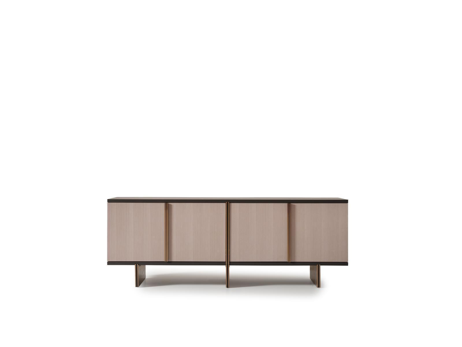 Sideboard Anrichte Kommode Holz Esszimmer Beige Schrank Holzschrank