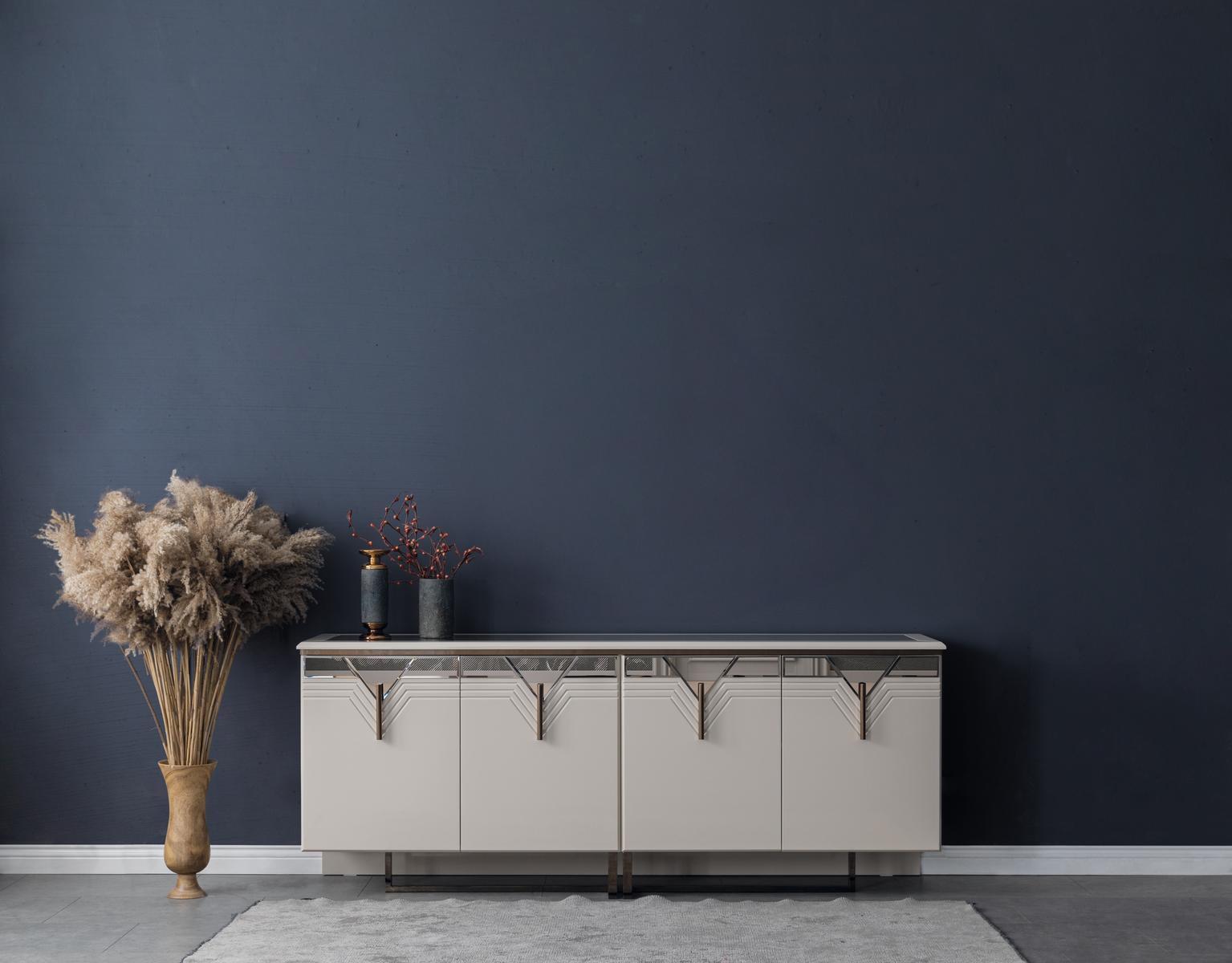 Sideboard Anrichte Holzschrank Kommode Schrank Holz Weiß Moderne