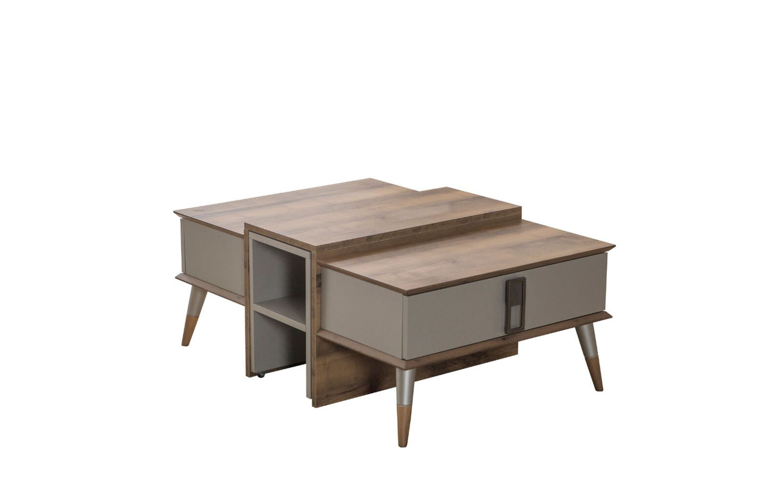 Moderner Brauner Couchtisch Kaffetisch Designer Sofatisch Beistelltisch