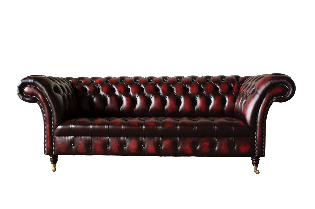 Chesterfield Leder Sofa 3 Sitzer Braun Designer Couch Luxus Polster Neu
