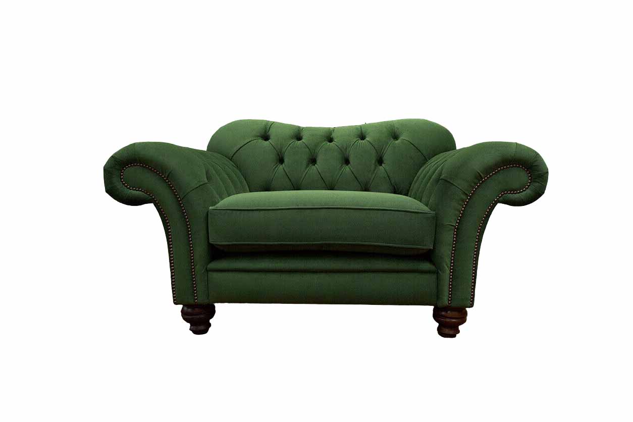 Chesterfield Sessel Couch 1 Sitzer Sofa Stoff Couchen Polster Textil