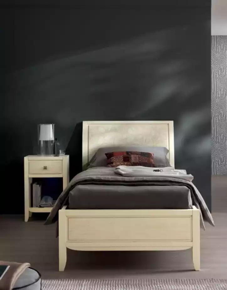 Luxus Schlafzimmer Set Nachttisch Bett 2tlg.Komplett Set Design Einrichtung Neu