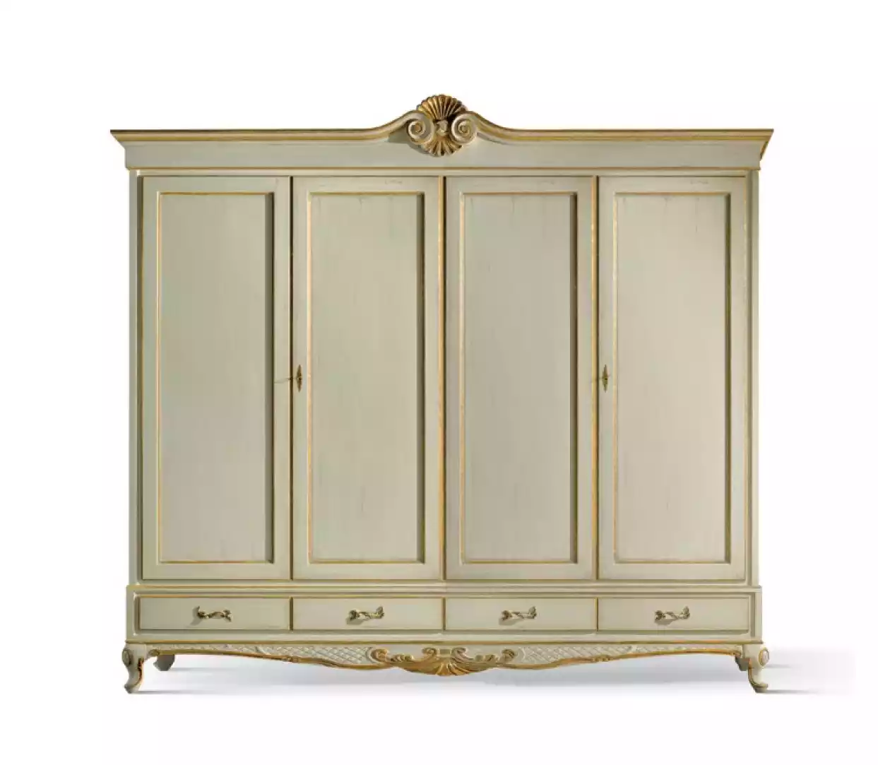 Kleiderschrank Schrank Luxus Schlafzimmer Holz Italienische Möbel Neu