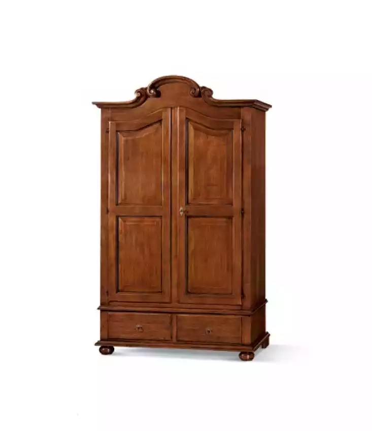 Klassischer Schrank Braun Schrankwand Kleiderschrank Italienische Möbel