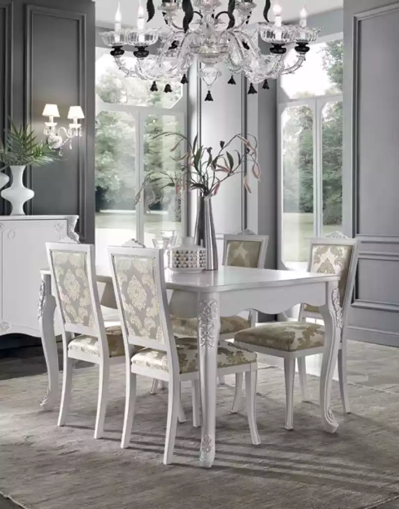 Komplett Set Esstisch 4x Stühle Esszimmer Set Ess Gruppe Holz Tisch 5tlg