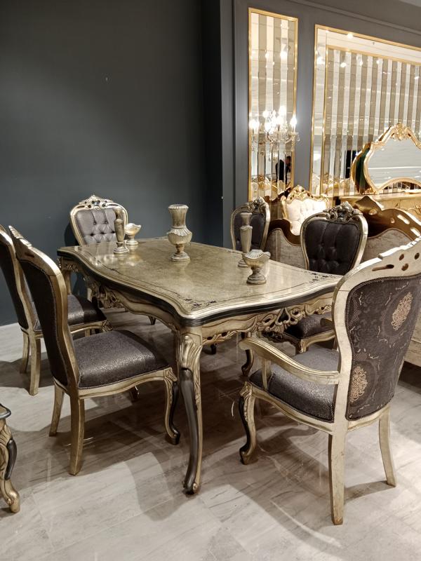 Exklusives Esszimmer 4x Stühle Zeitgemäßer Stuhl grau Esszimmer Stühle
