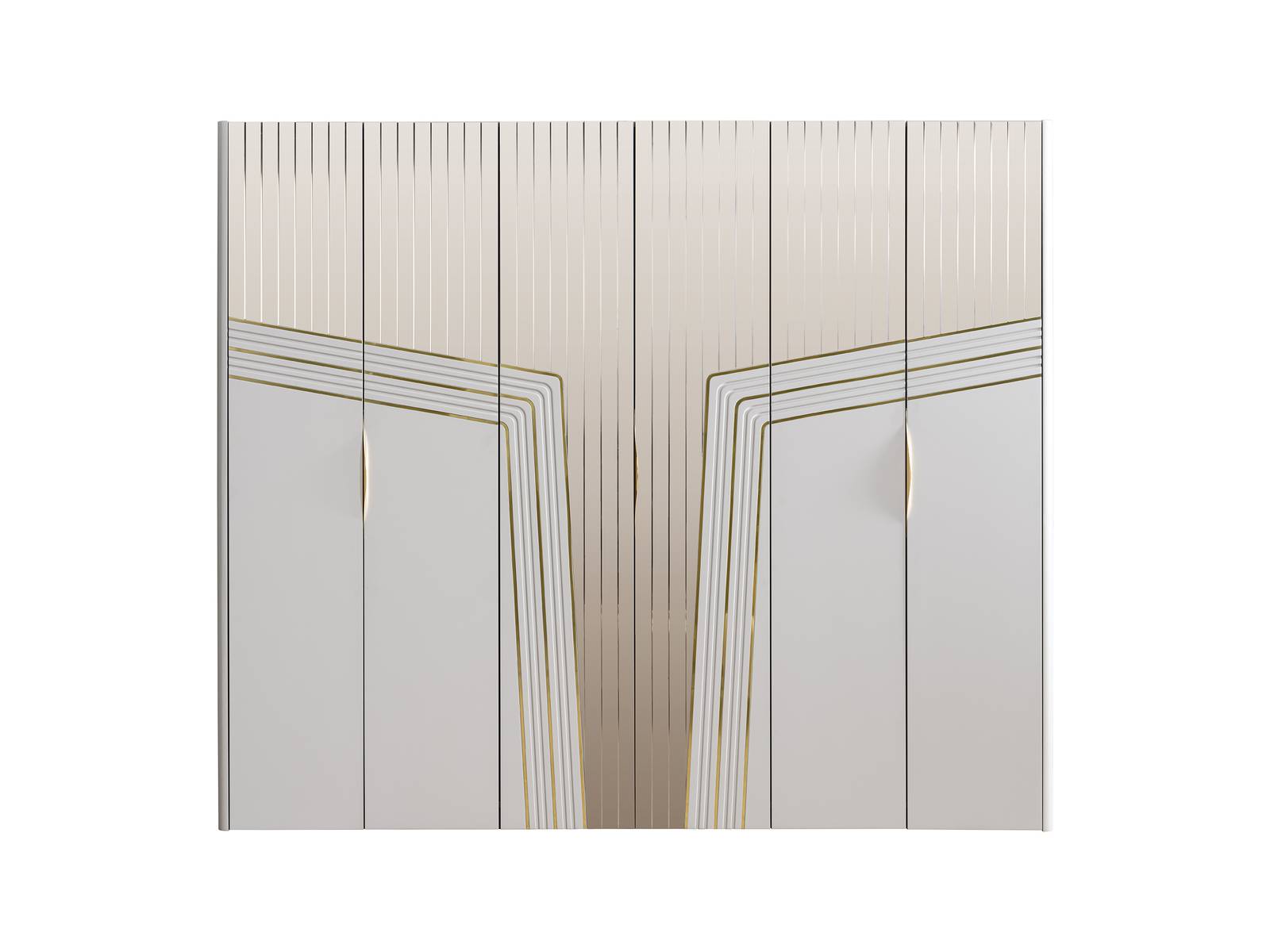 Moderner Weißer Kleiderschrank Holzschrank Schlafzimmer Luxus Möbel