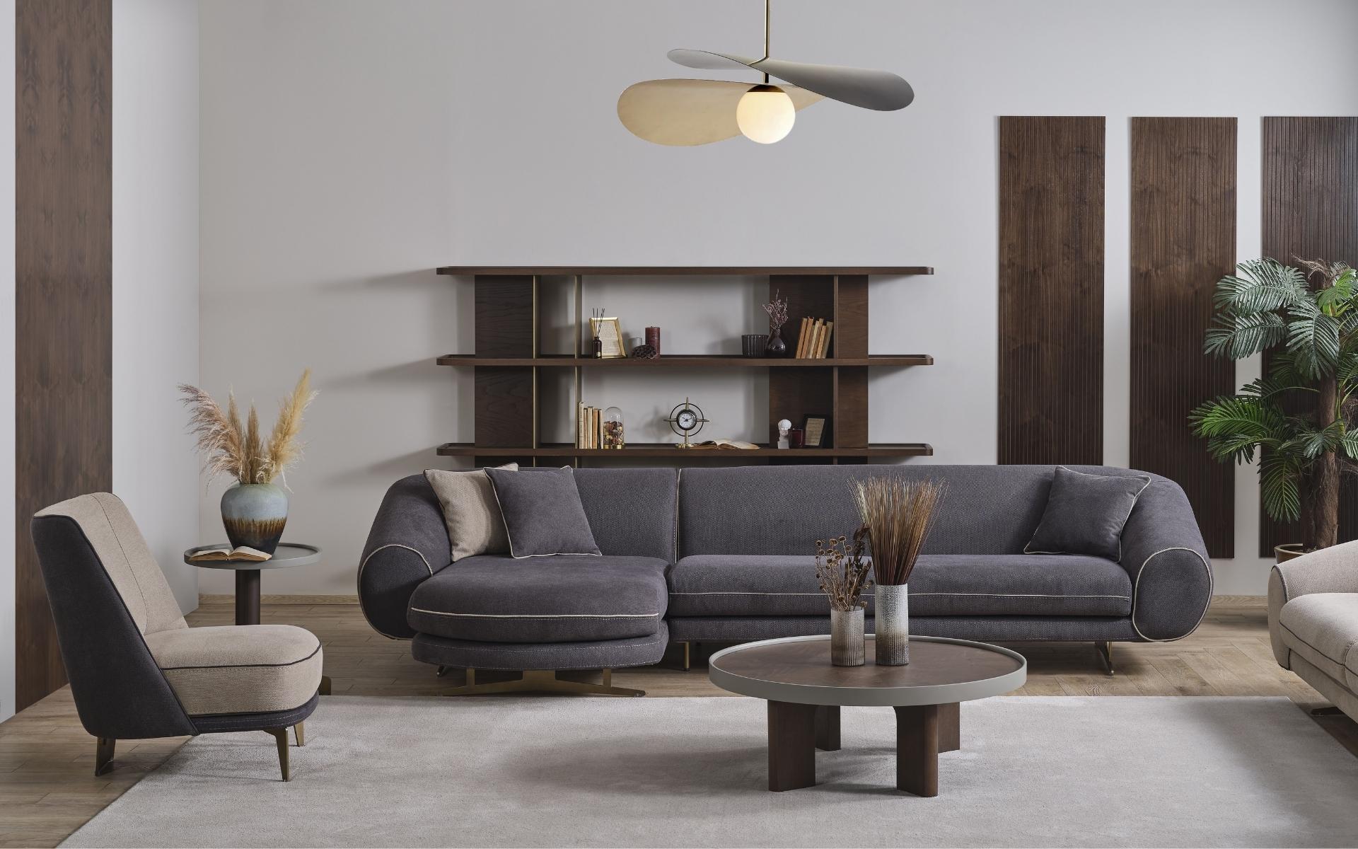 Große Wohnlandschaft Designer Couchtisch Stilvoller Beistelltisch 4tlg
