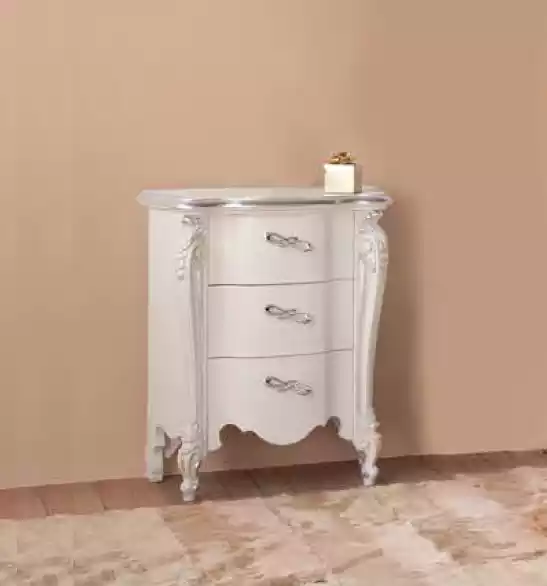 Nachttisch mit 3 Schublade Holzschrank Möbel Design Neu