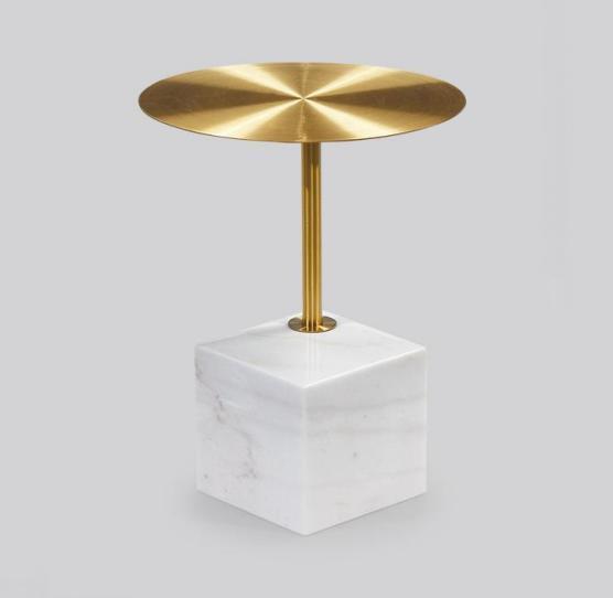 Luxuriöser Weißer Beistelltisch Wohnzimmer Designer Ablage Couchtische