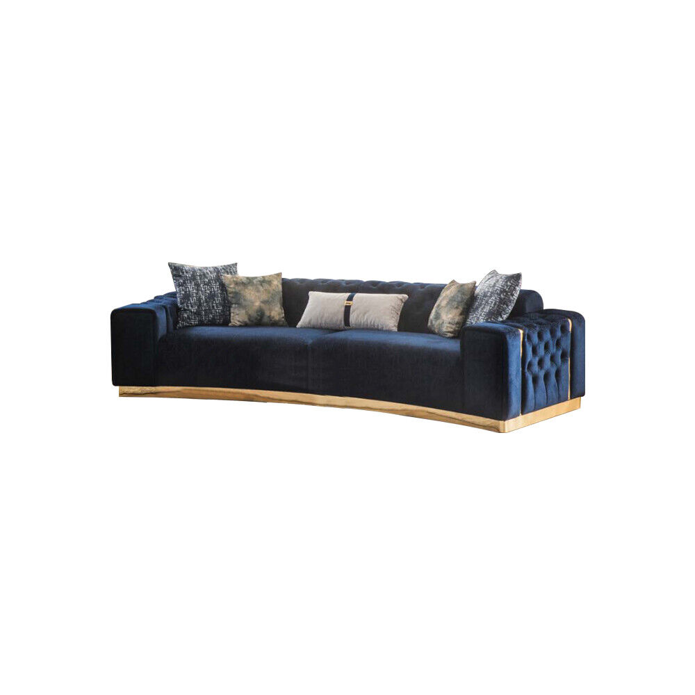 Polstersofa 4-Sitzer Sofas Textil Sitz luxuriöse Design Sofas Modern