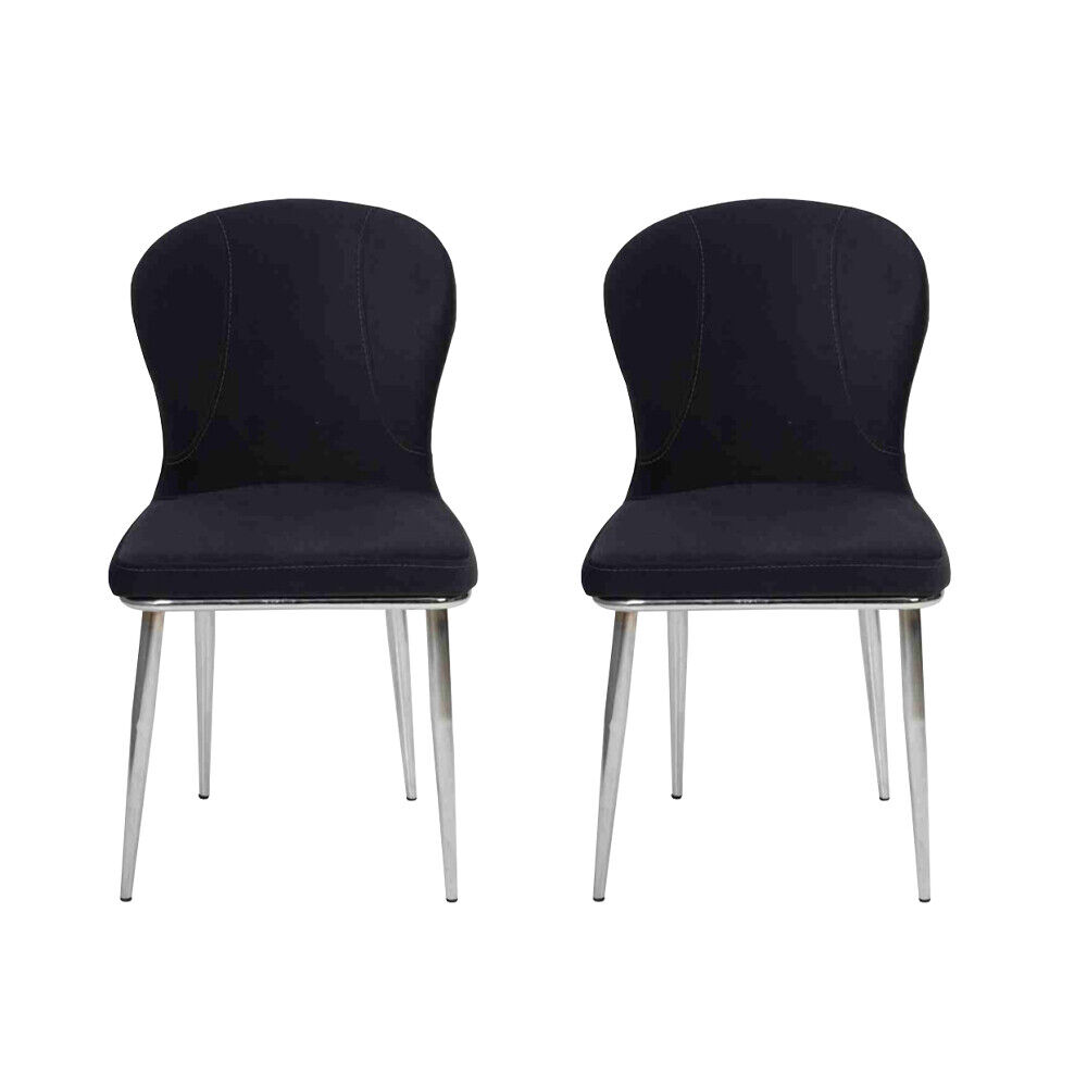 Möbel Schwarz Stühle Esszimmerstuhl Stuhl Design Polster Luxus Einrichtung Neu