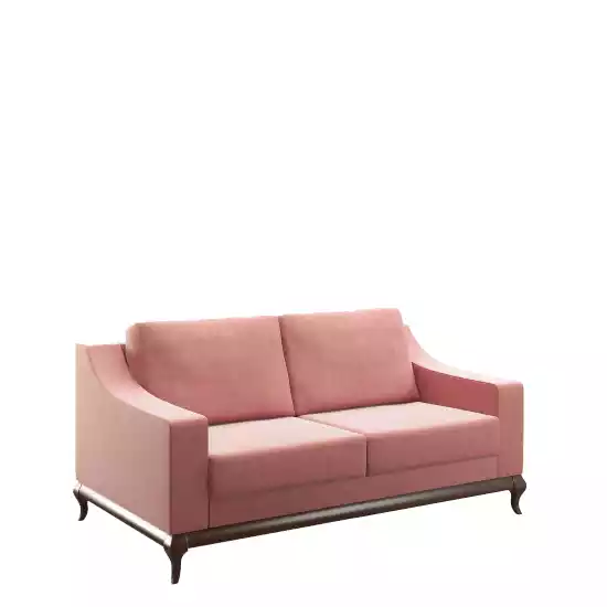 Sofa 2 Sitzer Wohnzimmer Design Möbel Stil Modern Neu rosa Luxus