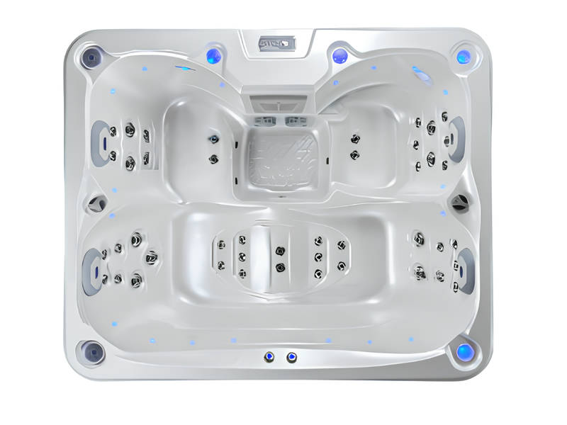Whirlpool Hydromassagewanne Relaxpool Sprudelbad Whirlwanne 200x165 cm