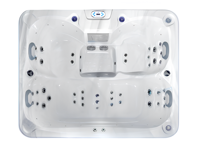 Whirlpool Blubberbad Massagebad Outdoor-Spa Hot Tub Whirlwanne 200x165 cm