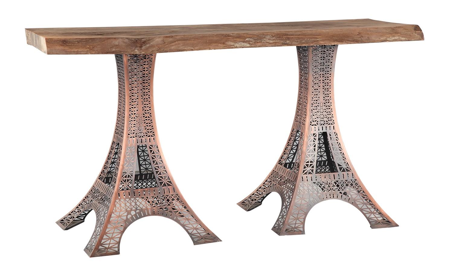 Eleganter Holztisch in warmem Braun modern und stilvoll