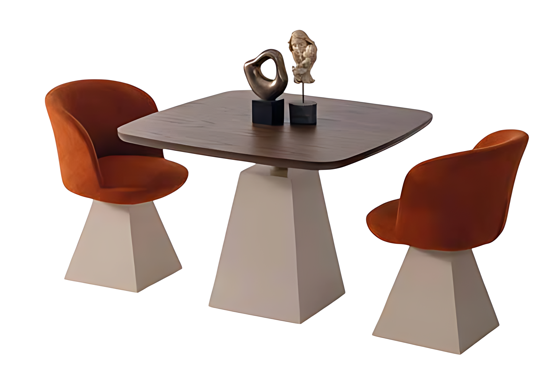 Design Restaurant Einrichtung Bistro Tisch Sessel 3tlg Set Lounge