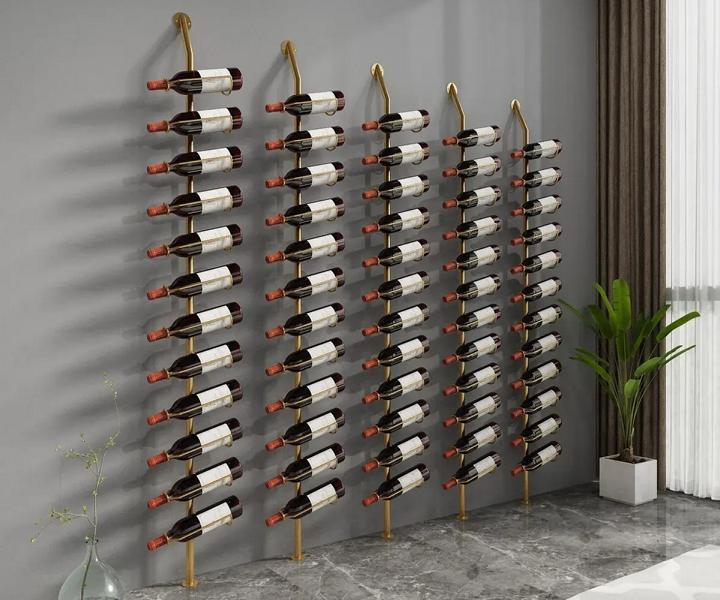 Wandweinregal Weinregal Edelstahlweinregal Designweinregal Wand-Weinhalter