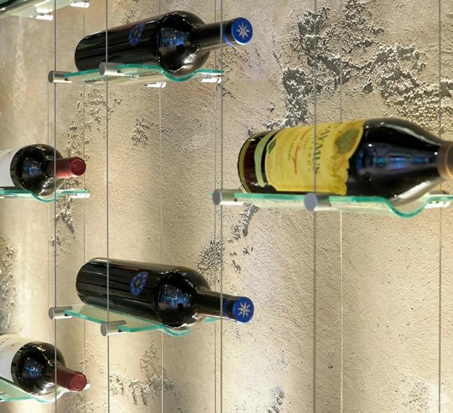 Weinablage Schweberegal Weinregal Hängeweinregal Weinmöbel Flaschenregal