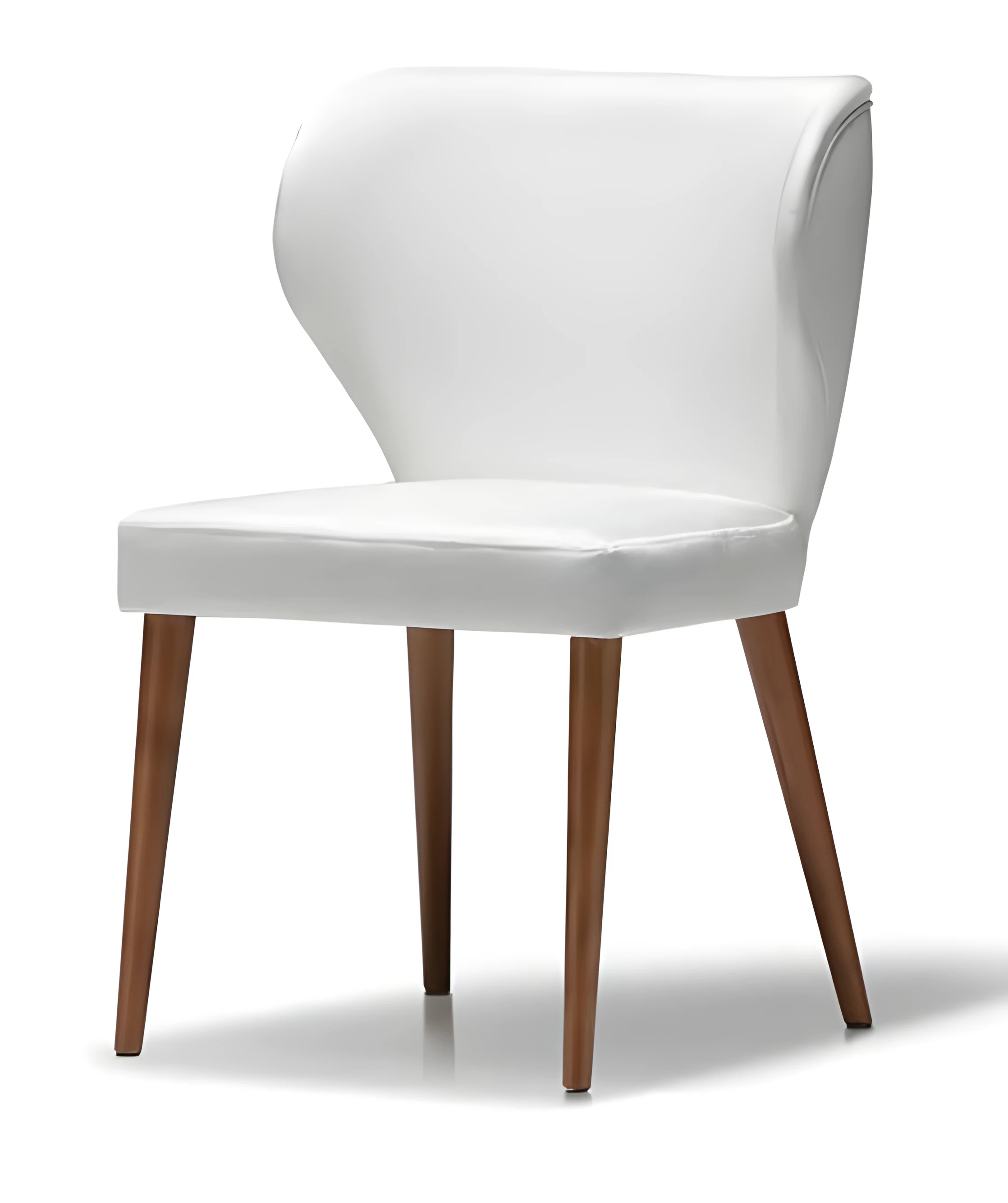 Weiße Holzstuhl im eleganten Design für modernes und klassisches