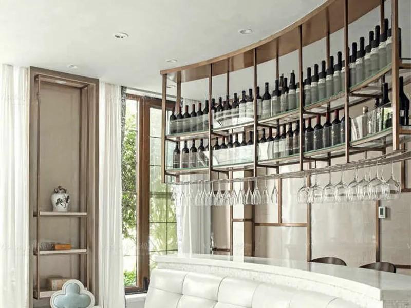 Weinmöbel Hängeregal Weinregal Flaschenregal Weinarchiv Weinglashalter