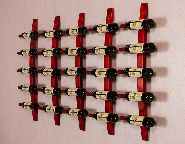 Wandweinregal Weinregal Edelstahlweinregal Designweinregal Wand-Weinhalter