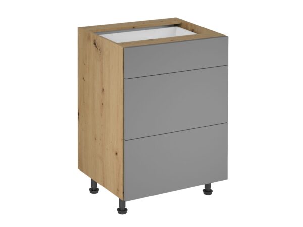 Schubladenschrank Küchenunterschrank 3 Schubladen Kommode Schubladenmodul