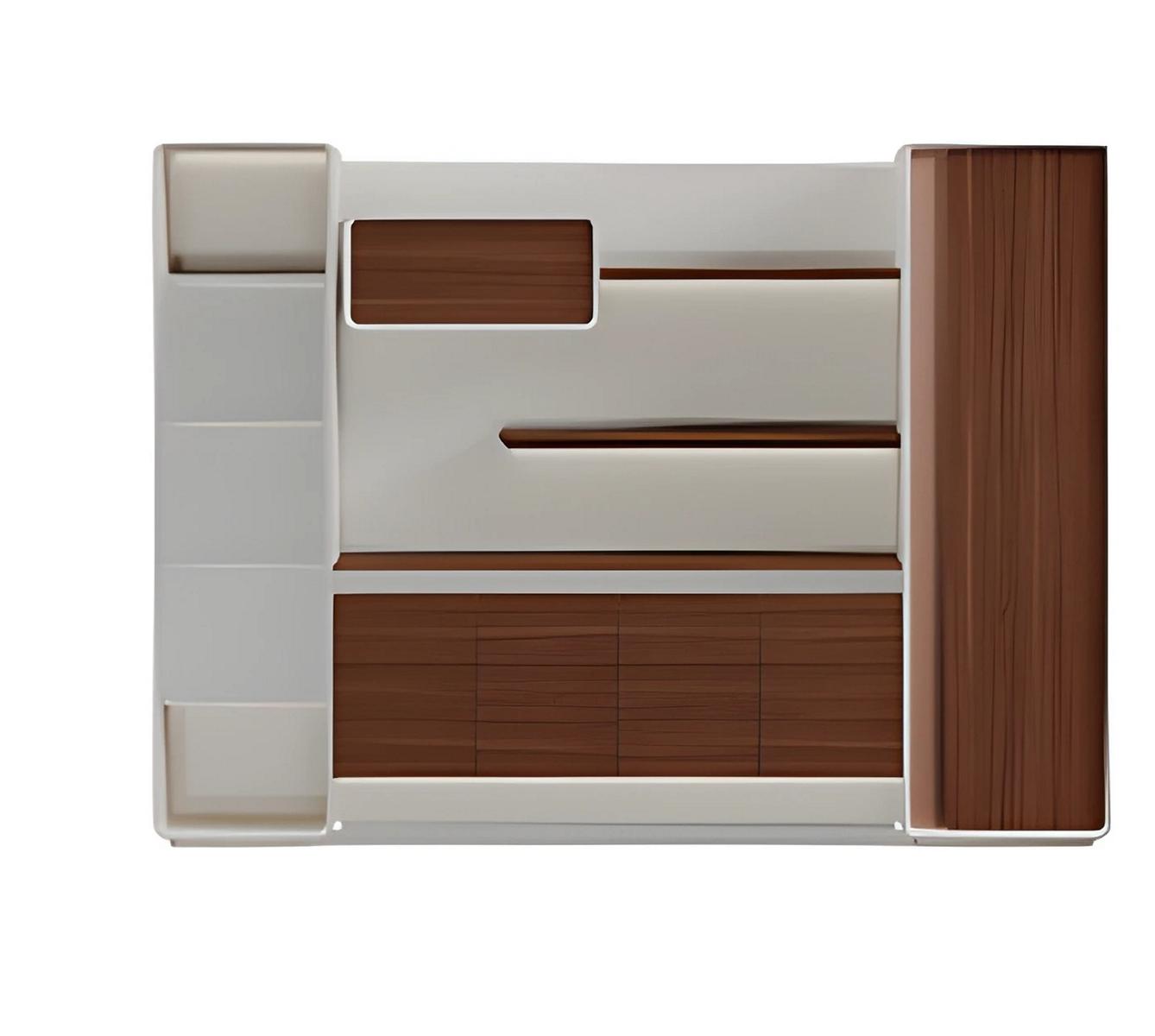 Aktenschrank Büro modern Holz Metall Schrank Ordnung Stauraum