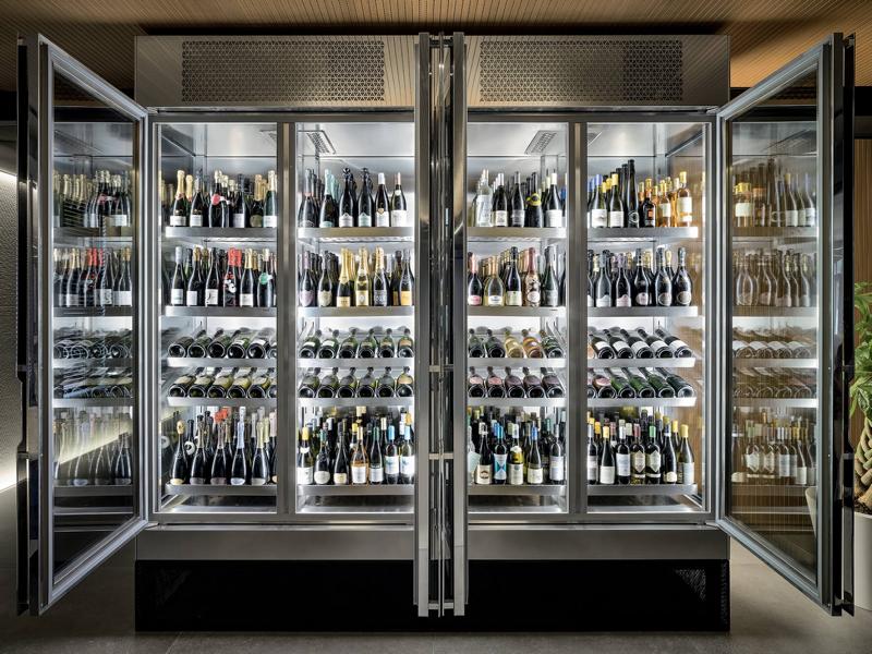 Weinschrank Weinkühlschrank Schaukasten Weinmöbel Schrankvitrine