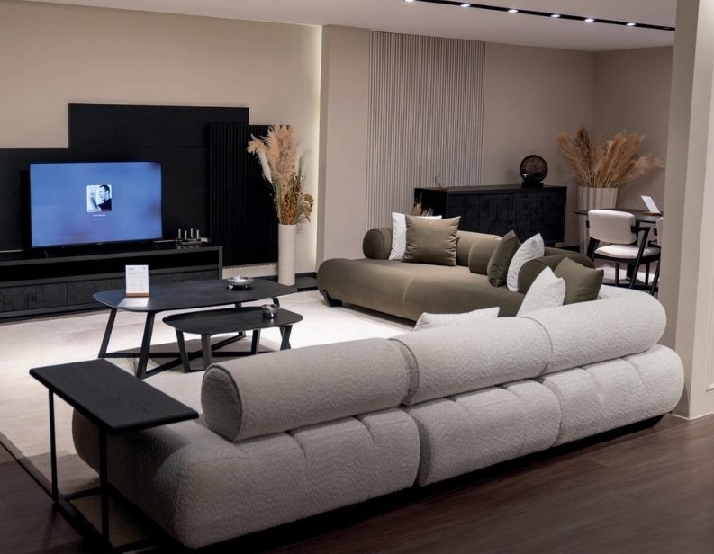 Wohnlandschaft 4-Sitzer Big Sofa Couch Modern Komfortabel Stilvoll