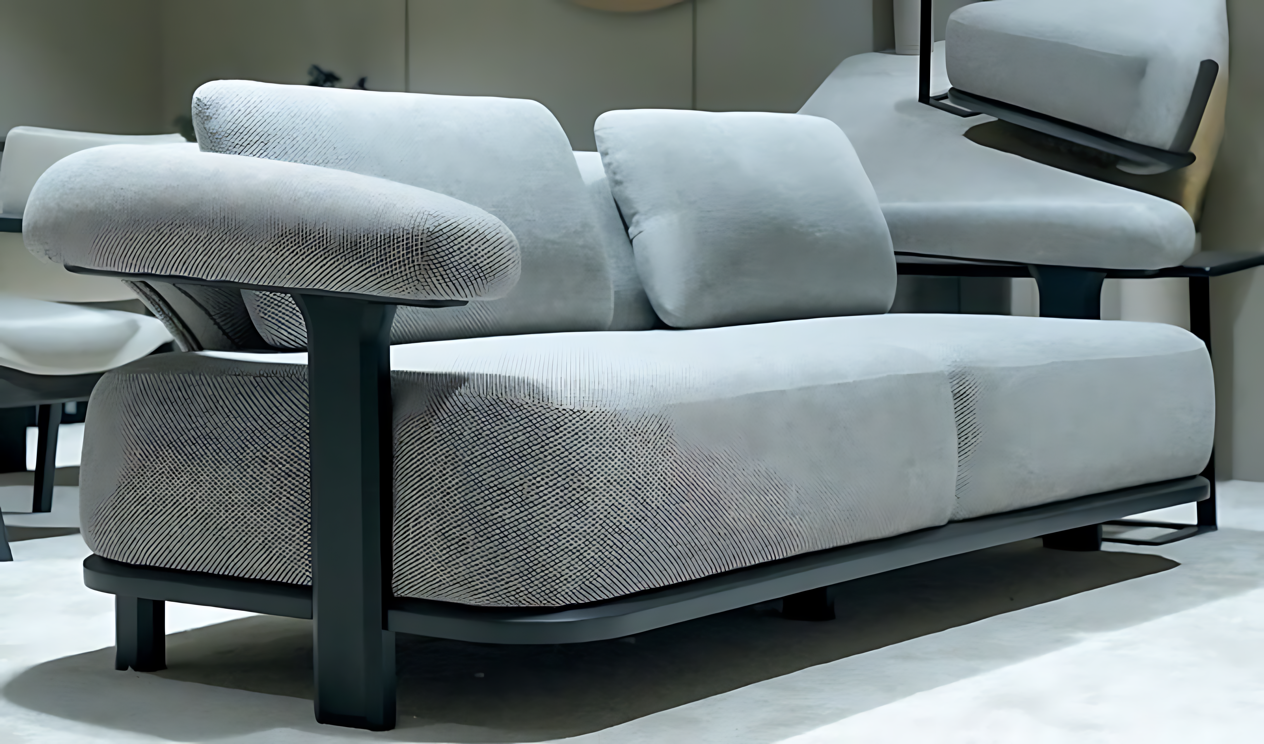 Big Sofa 3-Sitzer Wohnlandschaft Couch Modern Praktisch Elegant