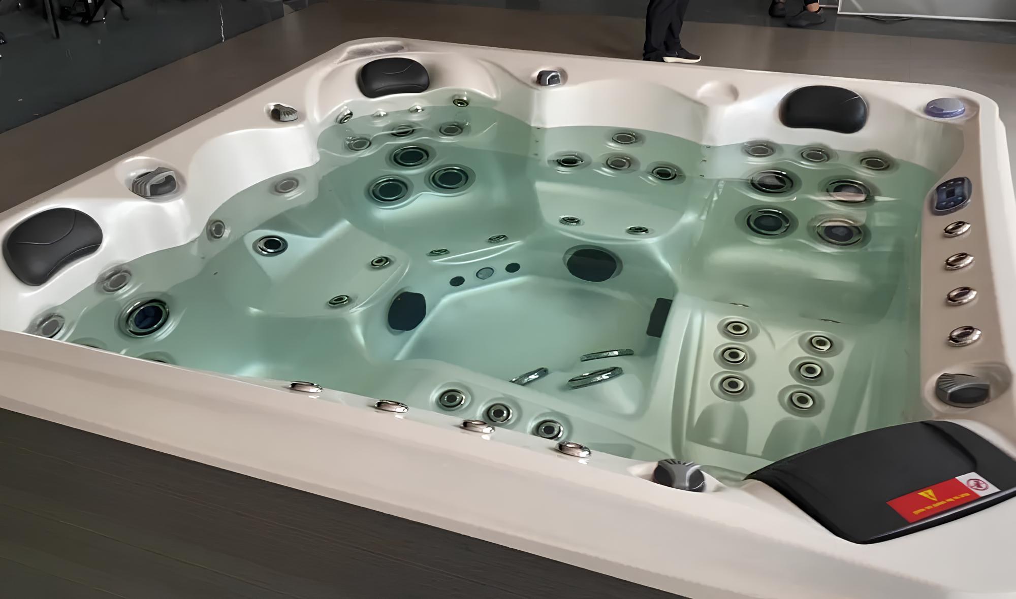 Whirlpool Whirlwanne Garten Bad Outdoor-Spa Relaxpool Massagebad 200x200 cm