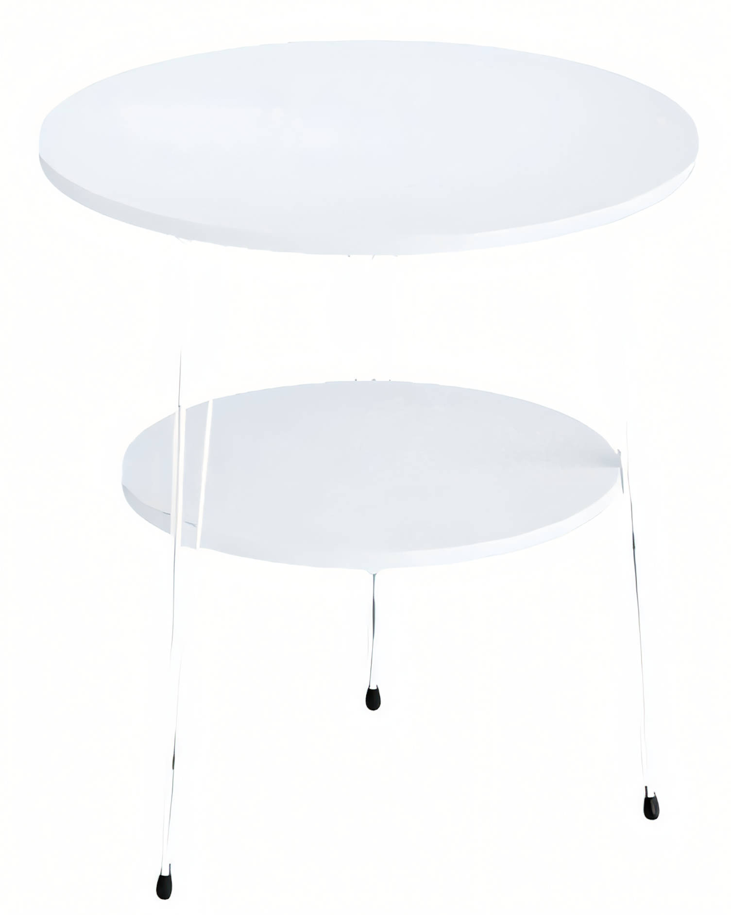 Design Satztisch Set 5-teilig – Couchtisch mit 4 Beistelltischen (Marmor- & Holz-Optik / Rund, Quadratisch & Oktogonal)