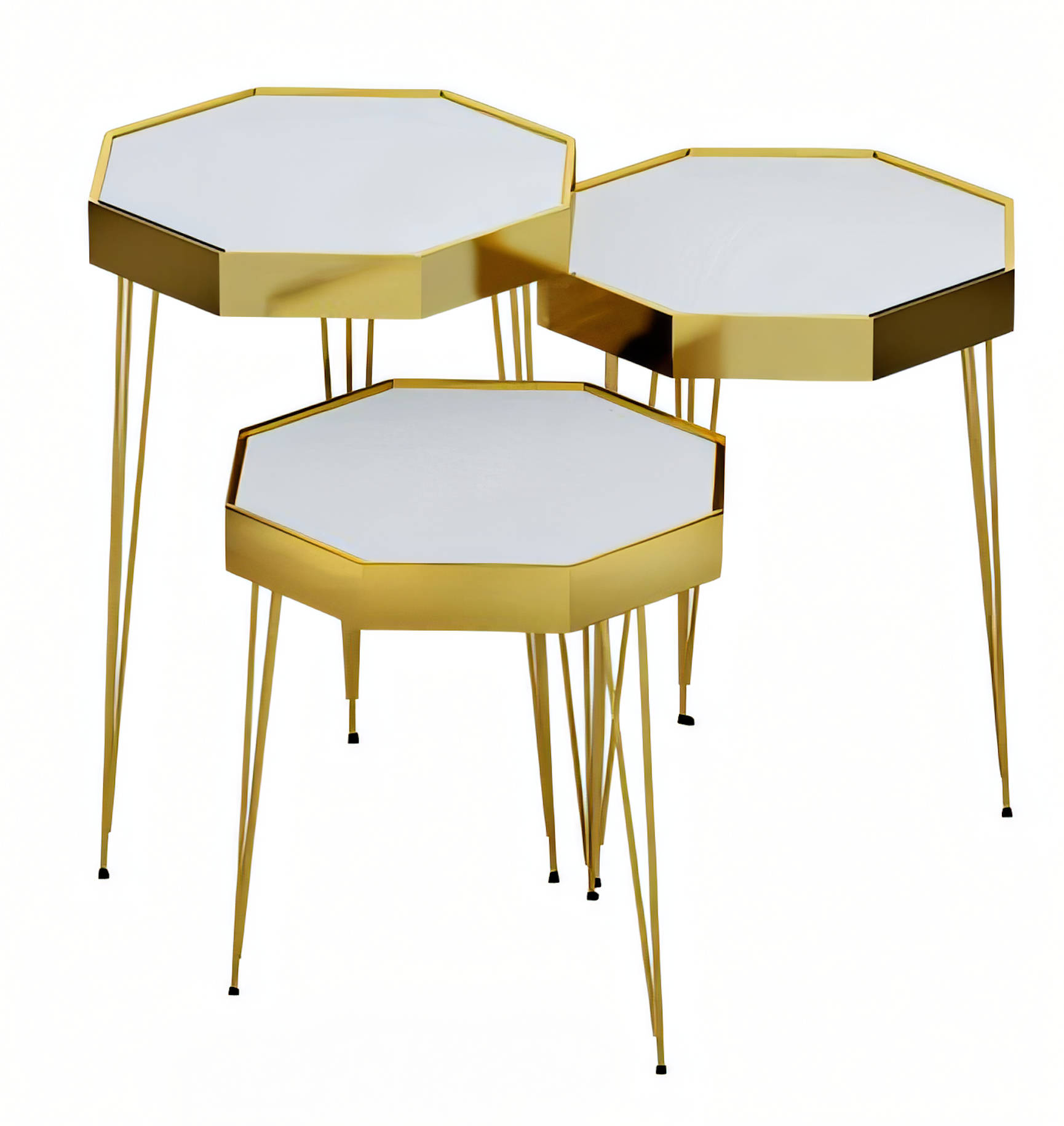 Luxus Beistelltisch Kollektion – Satztische, Etagentische & Laptoptische (Marmor-, Holz- & Uni-Optik)