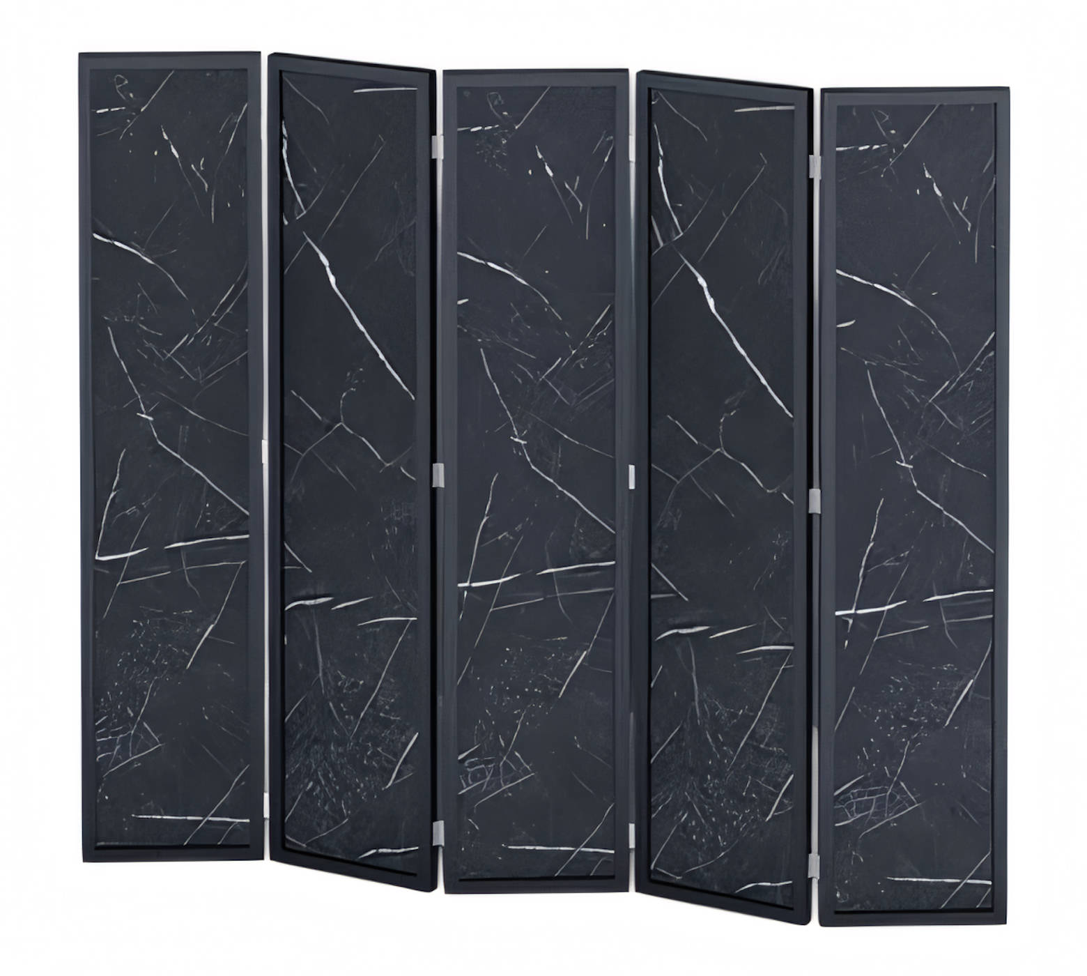 Schwarzer moderner Raumteiler aus MDF für Wohnzimmer und Büro