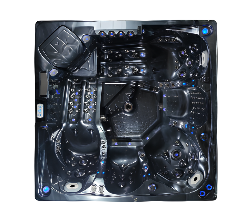 Whirlpool Blubberbad Hydromassagewanne Spa-Bad Whirlwanne 230x230cm