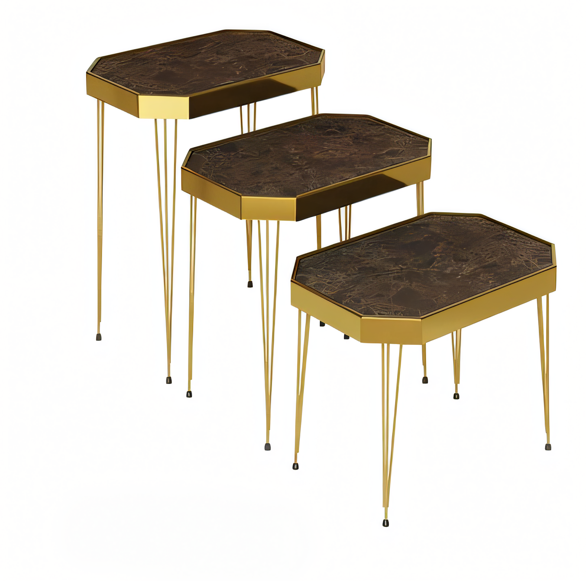 Eleganter Beistelltisch aus Holz in Braun für Wohnzimmer